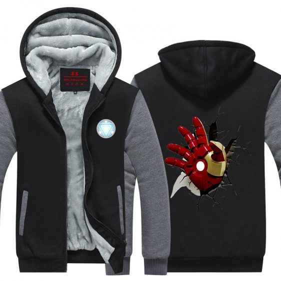Iron Man Avengers Red Hand Of Armor Unique Hooded Jacket - Superheroes Gears