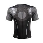 Iron Man In Black Suit Blue Arc Reactor Symbol New Design T-shirt - Superheroes Gears