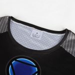 Iron Man In Black Suit Blue Arc Reactor Symbol New Design T-shirt - Superheroes Gears