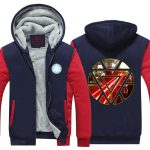 Iron Man In Real Arc Reactor Unique Symbol Hooded Jacket - Superheroes Gears