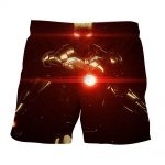 Iron Man's Power Portrait Dark Style 3D Printed Shorts