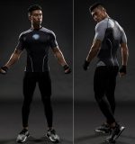 Ironman Mark II Armor Design 3D Printed Compression Short Sleeve - Superheroes Gears