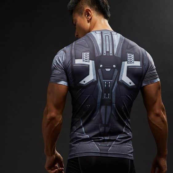 Ironman Superhero Classic Design Compression Short Sleeves Fitness T-shirt - Superheroes Gears