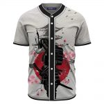 Japanese Samurai Warrior Temple & Sakura Baseball Jersey