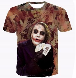 Joker Heath Ledger Legendary Role Card Play Cool Style T-Shirt - Woof Apparel
