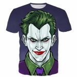 Joker Psycho Villain Cartoon Color Sketch Trending Design T-Shirt - Woof Apparel