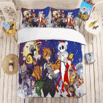 Kingdom Hearts Spooky Sora and Friends Halloween Bedding Set