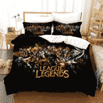 League of Legends Badass Champions Black Bedding Set