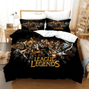 League of Legends Badass Champions Black Bedding Set