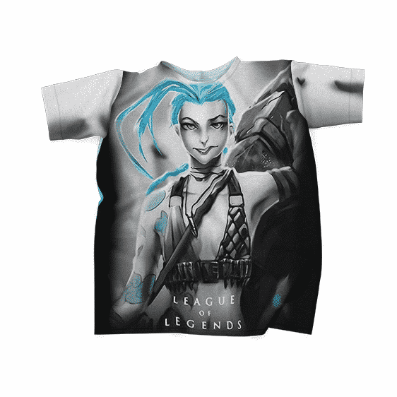 League of Legends Jinx Loose Cannon Trendy 3D Design T-shirt