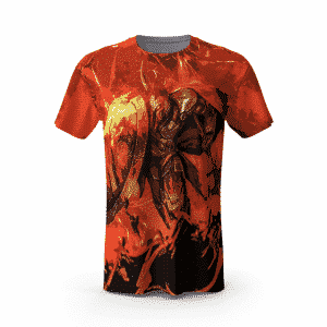 League of Legends Pantheon Aegis Protection In Fire Vibrant T-Shirt