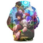 League of Legends Ahri Female Fighter Lively Color Art Style Hoodie - Superheroes Gears