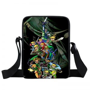 Legend of Zelda Epic Little Link Black Cross Body Bag