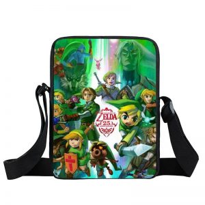 Legend of Zelda Link Fan Art Design Green Cross Body Bag