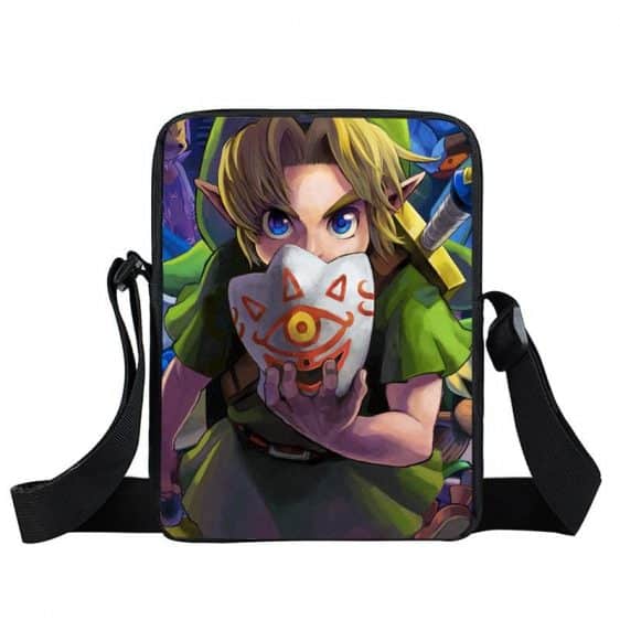 Legend of Zelda Link Wearing Mask Of Truth Cross Body Bag
