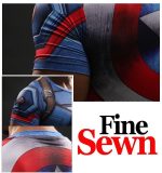 Captain America Civil War 3D Workout Compression Short Sleeves T-shirt - Superheroes Gears