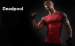 Superheroes Funny Deadpool Compression Slim Fit Short Sleeves T-Shirt - Superheroes Gears