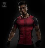 Superheroes Funny Deadpool Compression Slim Fit Short Sleeves T-Shirt - Superheroes Gears