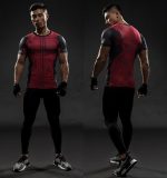 Superheroes Funny Deadpool Compression Slim Fit Short Sleeves T-Shirt - Superheroes Gears