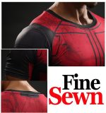 Superheroes Funny Deadpool Compression Slim Fit Short Sleeves T-Shirt - Superheroes Gears