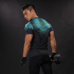 DC Green Lantern Symbol Inspired Compression Short Sleeves Slim Fit T-shirt - Superheroes Gears