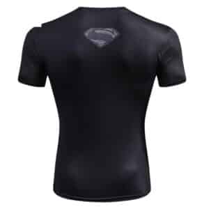 Man Of Steel Black Costume 3D Printed Short Sleeves Compression T-shirt