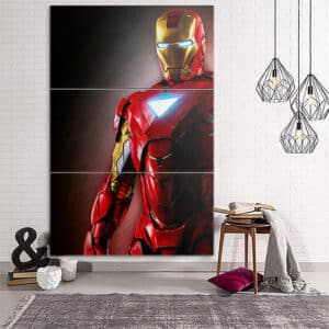 Marvel Comics Powerful Iron Man Portrait 3pcs Canvas Print