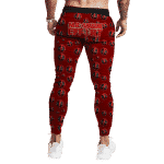 Marvel Deadpool Epic Crimson Red Dope Jogger Pants