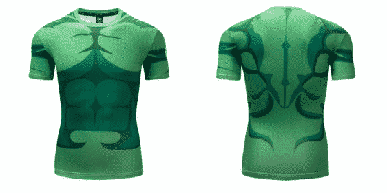 Marvel The Incredible Hulk Superhero Modern Design Workout T-shirt