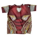 Marvel Tony Stark Marvelous Iron Man Red Suit Cosplay T-Shirt