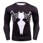 Marvel Venom Black Long Sleeve Fitness Compression 3D Shirt