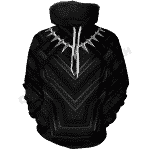 Marvel Black Panther The Panther Habit Suit Costume Hoodie