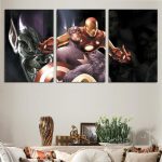 Marvel Comics Hero & Villain Characters 3pcs Canvas Print