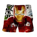 Marvel Comics Iron Man Portrait Design 3D Printed Shorts