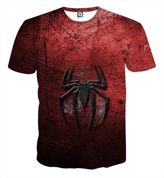 Marvel Comics Radioactive Spider Design Print T-Shirt