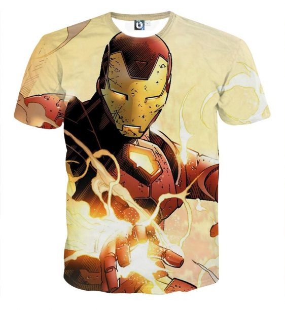 Marvel Comics The Fearless Iron Man Design T-shirt