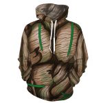 Marvel Guardian Of The Galaxy Groot New Brown Cosplay Hoodie