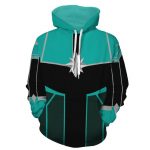 Marvel Mightiest Avenger Captain Marvel Green Cosplay Hoodie