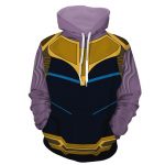 Marvel Powerful Thanos The Mad Titan Armor Cosplay Hoodie