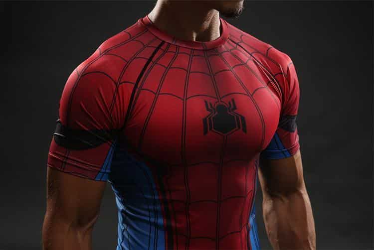 Spider-Man Compression Set - Jacket, Shirt, Shorts & Pants