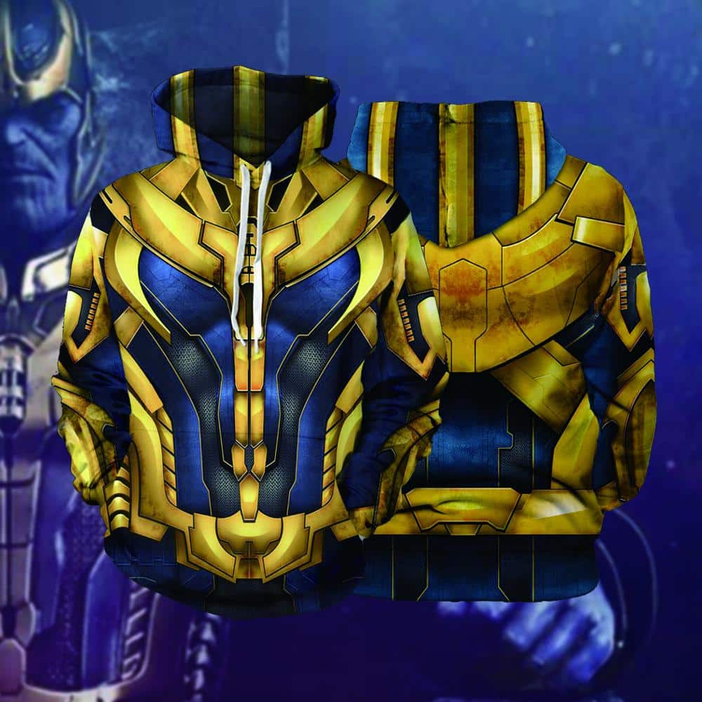 2019 Avengers Issue Thanos Hoodie Cosplay Super-Héros Veste Sweat Costume 