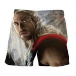 Marvel The Avengers Thor Portrait Unique 3D Print Shorts - Superheroes Gears