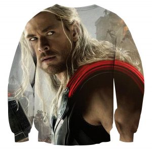 Marvel The Avengers Thor Portrait Unique 3D Print Sweatshirt - Superheroes Gears