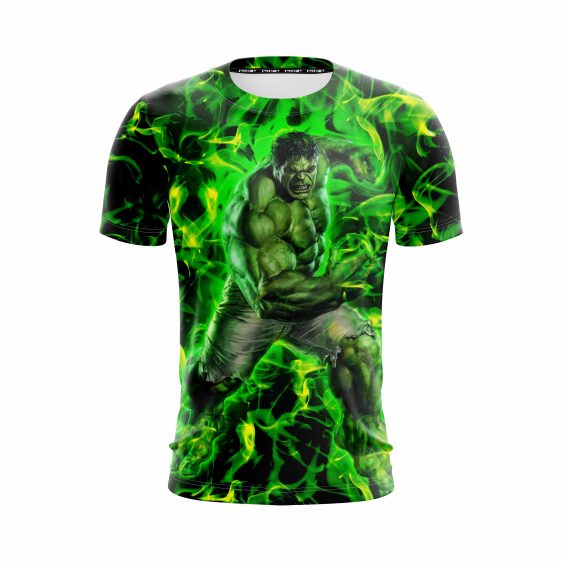 Marvel The Incredible Hulk Fist Design Green Vibrant T-Shirt