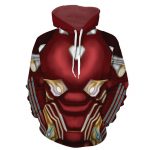 Marvel Tony Stark Marvelous Iron Man Red Suit Cosplay Hoodie