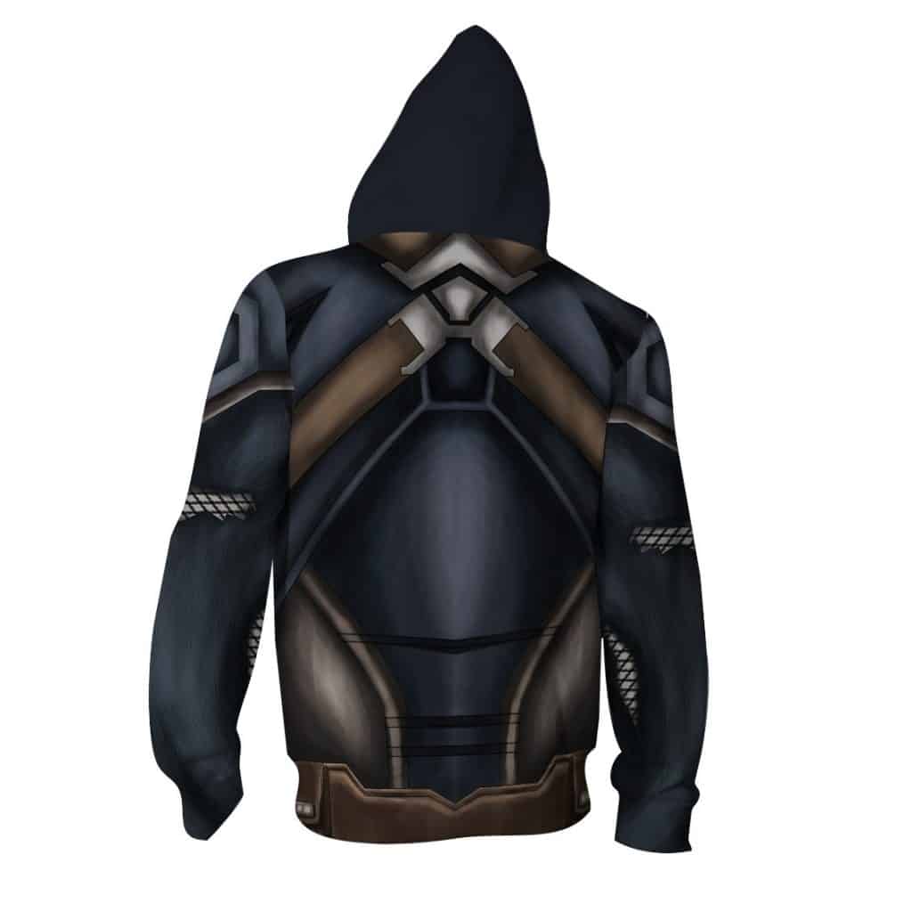 Marvel Tough Captain America Winter Soldier Zip Up Hoodie