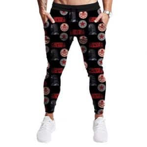 Marvel's Winter Soldier Hail Hydra Black Red Dope Jogger Pants