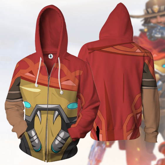 Overwatch McCree Fabulous Gangster Outlaw Dope Zip Up Hoodie - Image 2