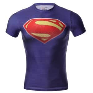 Original Man of Steel DC Comic Superhero Cool Compression T-shirt