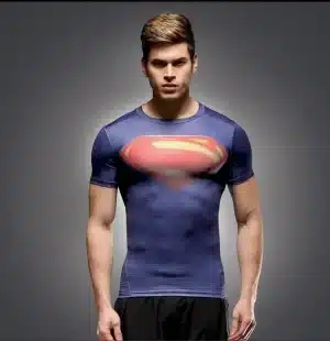 Original Man of Steel DC Comic Superhero Cool Compression T-shirt